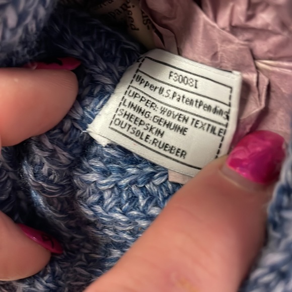 UGG Classic Blue Sweater Boots Great Condition - Picture 7 of 7